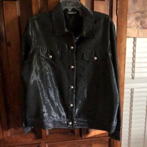 lined lightweight shimmering jacket